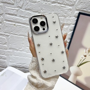 Custodia per telefono in <span class=keywords><strong>silicone</strong></span> TPU con fiocco e glitter per ragazze e donne, per <span class=keywords><strong>iPhone</strong></span> 16 15 14 <span class=keywords><strong>13</strong></span> Pro Max, <span class=keywords><strong>trasparente</strong></span> con fiocco argentato e diamanti - Product Image 6