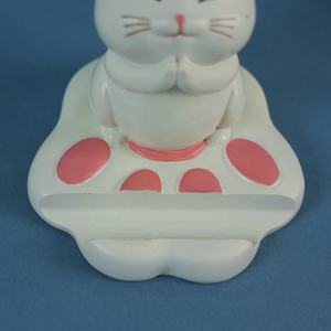 ที่วางโทรศัพท์ตั้งโต๊ะเรซิ่นรูปแมวน่ารัก พับมือได้ ของตกแต่งสไตล์สาวหวาน เหมาะสำหรับนักเรียน ผู้รักแมว - Product Image 2