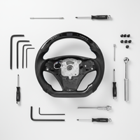 Pour BMW E-Chassis E90, mise à niveau et rétrofit du volant en fibre de carbone avec 20 lumières LED