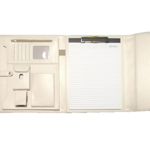 Portadocumenti in Pelle PU Idrorepellente, Organizer Multifunzione per Documenti Aziendali, Portablocco con Porta Carte per Ufficio - Product Image 5