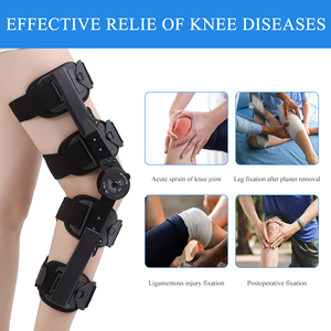 Ayarlanabilir ROM'lu Menteşeli Dizlik - Sol ve Sağ Bacaklar için Ameliyat Sonrası Destek ve İmmobilizer - XRBK XK-603-7 Katlanabilir CE Sertifikalı Unisex - Product Image 2