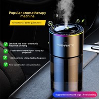 Nouveau Désodorisant Voiture Transfrontalier Intelligent en Métal Star Top, Parfum Automatique, Élimination des Odeurs, 180ml, Type Siège