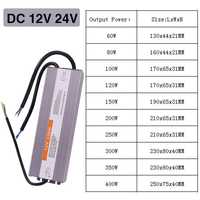 Fuente de Alimentación AC-DC Impermeable SZKEYAA FS-80W, Entrada 90-250V, 60-600W, 6.66A, 50-60Hz, para Tiras LED, Cajas de Luz Publicitarias, Exteriores