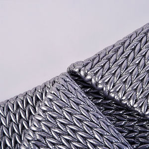 عالية الجودة الفضة المغلفة النايلون قماش مبطن مع دنة سترة النسيج - Product Image 2