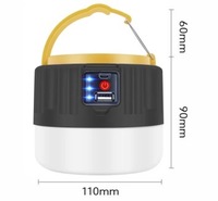 Lampe solaire d'urgence portable Wason, best-seller, 20 LED, pour extérieur, avec télécommande, pour le camping, avec batterie externe