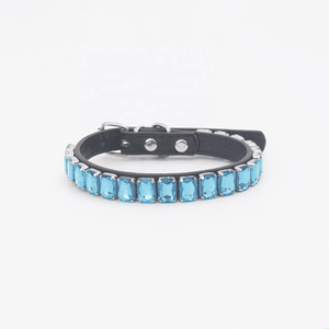 Personalizado Blinged Out <span class=keywords><strong>Collar</strong></span> de cuero de diamantes de imitación de moda pequeño grande Jeweled <span class=keywords><strong>Collar</strong></span> de perro de diamantes de imitación - Product Image 3