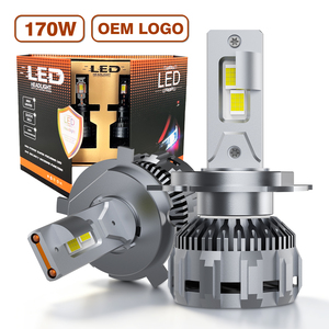 ขายดีไฟ LED หน้ารถ170W ท่อทองแดงคู่ H1ภายนอกไดรเวอร์ CSP4070 H3 H4 <span class=keywords><strong>H7</strong></span> H8 H9 H11 H16 HB3 9005 HB4 9006 12V 24V CANbus - Product Image 1