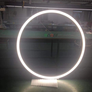 Thương mại 2M 3M vòng tuyến tính Trần treo ánh sáng treo Led vòng tròn vòng ánh sáng mặt dây chuyền cho phòng tập thể dục - Product Image 5