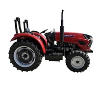 Tracteur agricole 100 CV 4 roues motrices Transmission par engrenages Rouge Moteur Garantie 3 ans