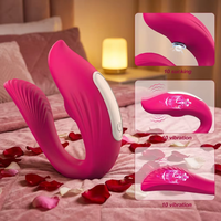 Vibrateur en silicone en forme de U à succion, télécommande par application, 10 modes, stimulateur du point G, jouets sexuels pour femmes