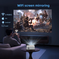 Projecteur X26 à succès : Projection haute luminosité, Wi-Fi, Bluetooth, idéal pour le jeu à domicile et l'éducation en classe