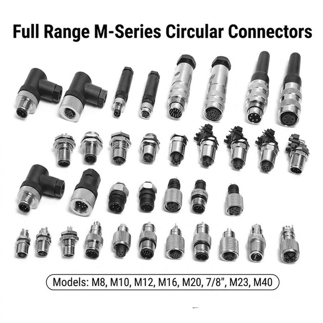 KMYD M8 M12 Circular Connector IP67 Waterproof Molded Brass 60V 4A Male Female Coupling Industrial Sensor Automotive Robotics