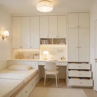 Ensemble de meubles de chambre d'enfant Tatami Smart Bed avec bureau et armoire, plaque en bois de haute qualité, design durable, directement de l'usine