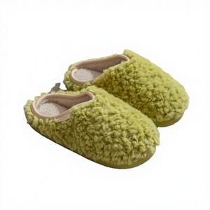 Chaussons en coton à bout fermé pour l'automne/hiver/printemps, antidérapants, avec semelle intérieure en PVC, fourrure, pour hommes et femmes, vente chaude - Product Image 4