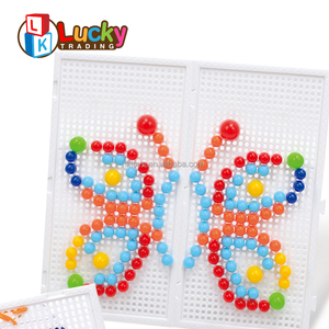 Lucky Toys Nouveaux Jouets Classique Creatifve Art Enfants Puzzle Pegboard <span class=keywords><strong>Champignon</strong></span> Ongles Peg Jouets pour Fille Et Garçons - Product Image 6