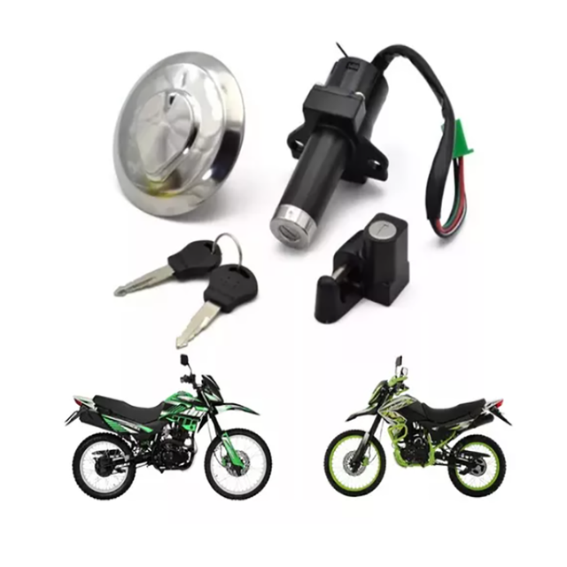 Motorcycle Spare Parts Ignition Motor Tank Lock Ignition Switch Lock Kit Ignition Key Italika DM150 DM200 Sport