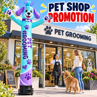 Mascotte gonflable personnalisée pour chien, idéale pour la promotion des salons de toilettage pour animaux, les événements extérieurs, la publicité, le marketing de marque, vente en gros professionnelle