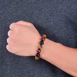 Bracelet en pierre naturelle avec perles de verre colorées, pour une pensée optimiste, vidéo marketing HD fiable fournie, inspection par une tierce partie - Product Image 4