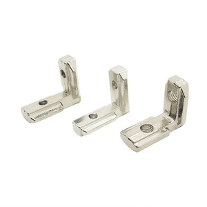 Connecteur d'angle droit en aluminium 15 20 30 40 45 pour profilés en L – Support en forme de L pour connexion à angle droit - Product Image 3