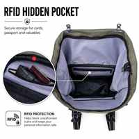 Sac à dos de voyage imperméable avec compartiments pour chaussures, fermeture éclair SBS, grand sac à dos de randonnée, bretelles réglables pour le camping en plein air