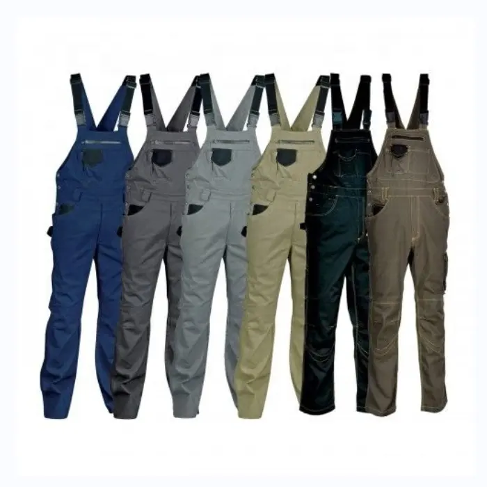 Factory supply custom polyester/cotton engineer bulk overall work suit work clothes overalls for men
