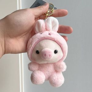 Mini Peluches Grenouille, Ours, Lapin, Cochon, Porte-clés, Pendentifs de Sac à Dos, Breloques de Sac, Jouets Doux et Moelleux - Product Image 3