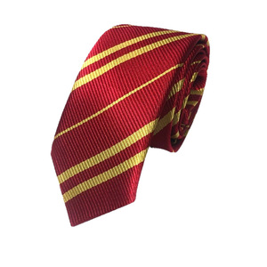 Cravate formelle rayée en polyester <span class=keywords><strong>HP</strong></span> <span class=keywords><strong>Harry</strong></span> <span class=keywords><strong>Potter</strong></span> avec logo, accessoire d'uniforme scolaire pour cosplay - Product Image 2