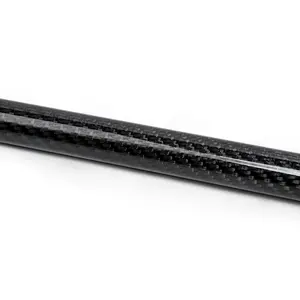Heat Resistant 1.5m Long 3K Wrapped Carbon Fibre Tube Custom Carbon Fiber Tubes For Paddle