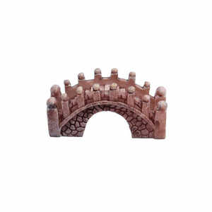 Resin Arch Bridge Gray Light Color <b>Japanese</b> Style Moss Garden <b>Ornament</b> For Miniature Landscape Decorations - Product Image 5