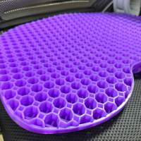 Vente en gros Coussin de siège en gel design nid d'abeille confortable pour chaise de bureau TPE fabriqué avec des oreillers et coussins lombaires rafraîchissants