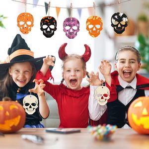Ornements en bois non finis pour Halloween, idéaux pour les projets de bricolage et les décorations de fête - Product Image 3
