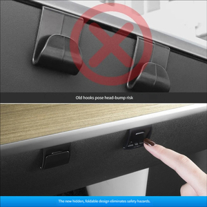 Gancio per Vano Portaoggetti Auto in ABS, Supporto per Vano Portaoggetti del Co-pilota per Tesla Model Y/3/YL Rinnovato - Product Image 3