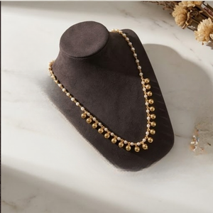 Juego de Joyería con Collar de Perlas Chapado en Oro para Mujer, Regalo para Bodas y Fiestas - Product Image 3
