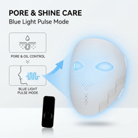 Appareil de beauté LED multi-modes pour le soin du visage avec temps de séance réglable et contrôleur portable