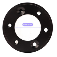 Pièces de modification pour simulateur de course, adaptateur de moyeu de roue PCD 70MM, aluminium massif de qualité aérospatiale, anodisé noir, série Logitech G