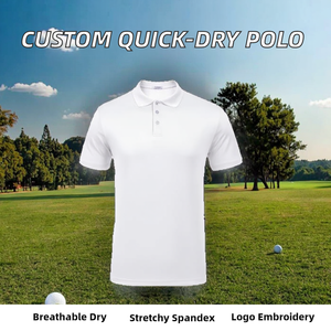 Camiseta de Golf de Manga Corta para Hombre, Tejida, Bordada, Transpirable, con Estampado Personalizado, de Spandex, de Secado Rápido para Verano - Product Image 2