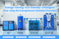 Compresseur d'air industriel sans huile à vis 55 kW 75 kW 90 kW, moteur 11 kW 15 kW, entraînement direct diesel 380 V/110 V, pression 8 bar 10 bar 13 bar