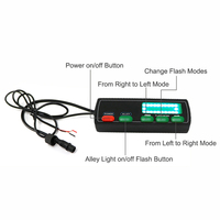 Barre de feux de signalisation d'urgence LED ambre de 47 pouces pour toit, avec aluminium et PVC, 12V/24V, assemblage de feux d'avertissement, provenance Chine continentale