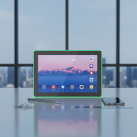 Magnifique tablette Android personnalisée de 10,1 pouces pour plaque de porte de bureau intelligente, PoE, écran tactile 10 points, RK3566, caméra frontale HD 2,0 MP