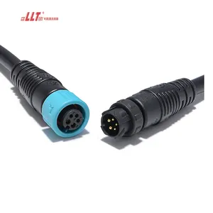 2+3pin 2wire power plus 3 wire signal electrical cable Circular waterproof Led strip cable connector