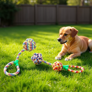 Juguete de Cuerda para Perros Yommy de 50cm con Nudos para Masticar y Jugar - Product Image 3