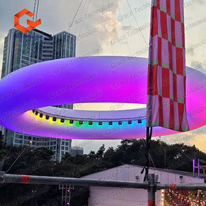 Ballons géants gonflables personnalisés, modèles circulaires gonflables, <span class=keywords><strong>sculpture</strong></span> artistique avec éclairage LED pour événements et festivals en plein air - Product Image 5