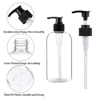 Bouteilles PET de haute qualité avec pompe pulvérisatrice, forme plate, pour savon liquide et cosmétiques, transparentes, disponibles en OEM/ODM, fabriquées au Vietnam