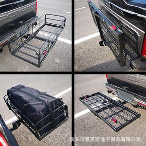 CNSPEED porte-bagages arrière de voiture 60x24.4x13.8cm, porte-bagages en maille de fer pour rangement de coffre de SUV - Product Image 4