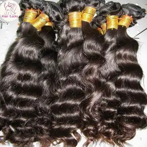 Natural Crochet Hair 100% Virgin RAW Loose wave Vientamese Extensions Products Double Wefts Brownish Color Accept Paypal