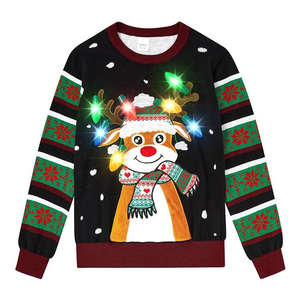 <span class=keywords><strong>Pull</strong></span> <span class=keywords><strong>de</strong></span> <span class=keywords><strong>Noël</strong></span> personnalisé unisexe à col rond en jacquard tricoté, <span class=keywords><strong>pull</strong></span> <span class=keywords><strong>lumineux</strong></span> <span class=keywords><strong>de</strong></span> <span class=keywords><strong>Noël</strong></span>, <span class=keywords><strong>pull</strong></span> <span class=keywords><strong>de</strong></span> <span class=keywords><strong>Noël</strong></span> amusant pour femmes, <span class=keywords><strong>pull</strong></span> <span class=keywords><strong>de</strong></span> <span class=keywords><strong>Noël</strong></span> moche à LED - Product Image 4