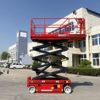 Ciseaux élévateurs portables prêts à être expédiés, 4m, 6m, 8m, 10m, 12m, 14m, adaptés aux élévateurs électriques pour bâtiments commerciaux
