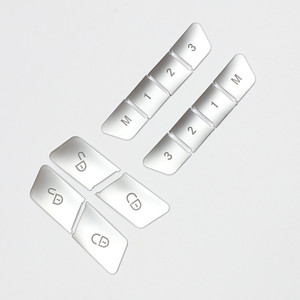 Adhesivo decorativo para interruptor de memoria del asiento de la puerta de Mercedes-Benz, cubierta de moldura interior cromada ABS para Clase C, E, GLK, GLE, ML, GL, CLS - Product Image 3