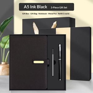 High-grade PU Leather UV Printed Custom Color Notebook Customized Logo Exquisite Handmade <b>Gift</b> Box Corporate Business - Product Image 2