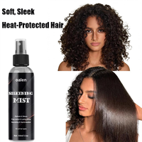 Oalen, marque distributeur, spray soyeux parfumé à base d'huile, spray protecteur contre la chaleur, spray pour la brillance des cheveux en apesanteur